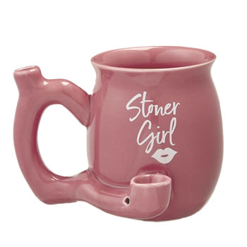 Coffee Mug Pipe - Pink - Small - All in One Smoke Shop