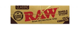 RAW Classic Single Wide Cut Corners - All in One Smoke Shop