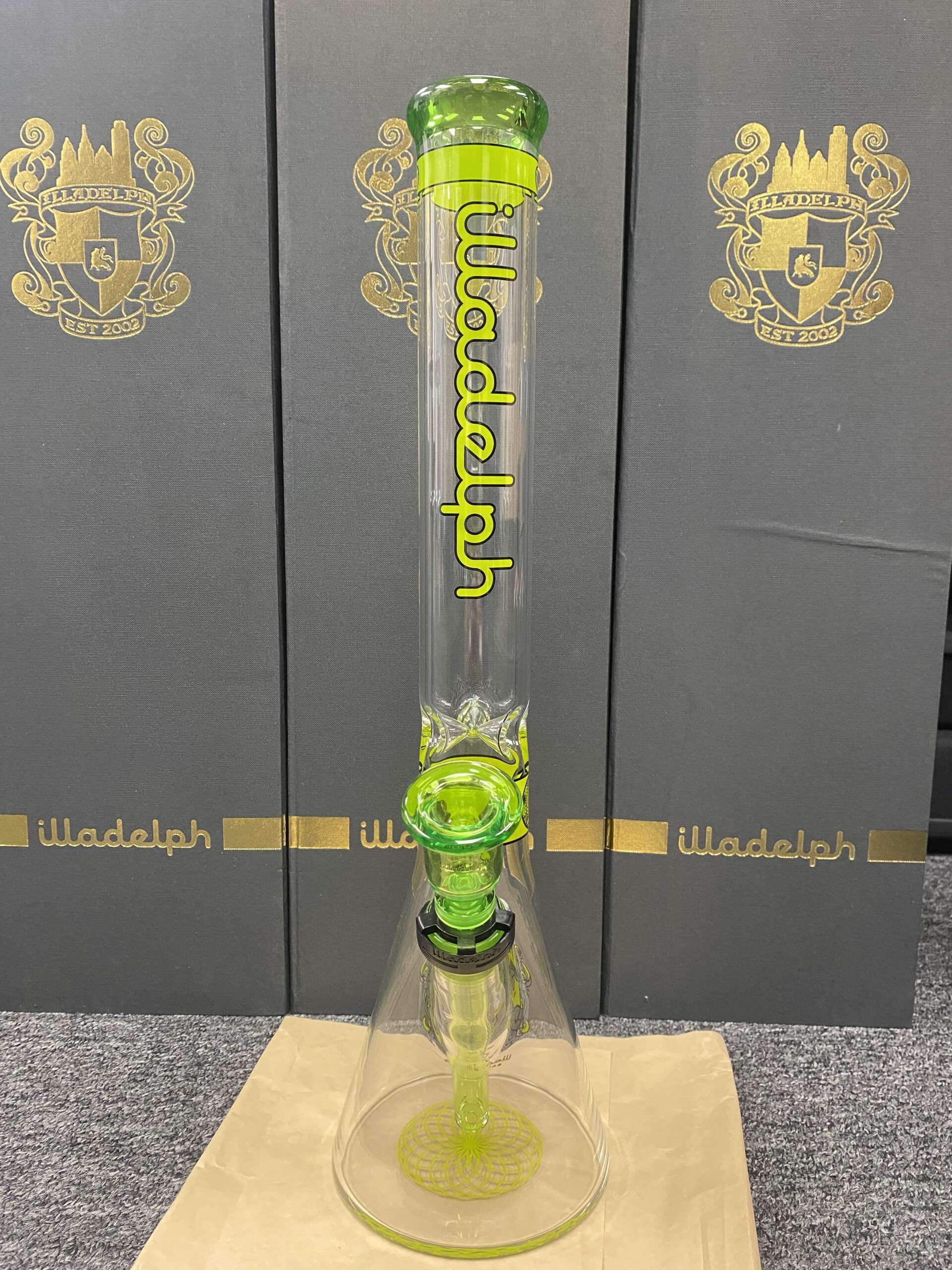 Illadelph Lime Green Signature Series Medium Beaker